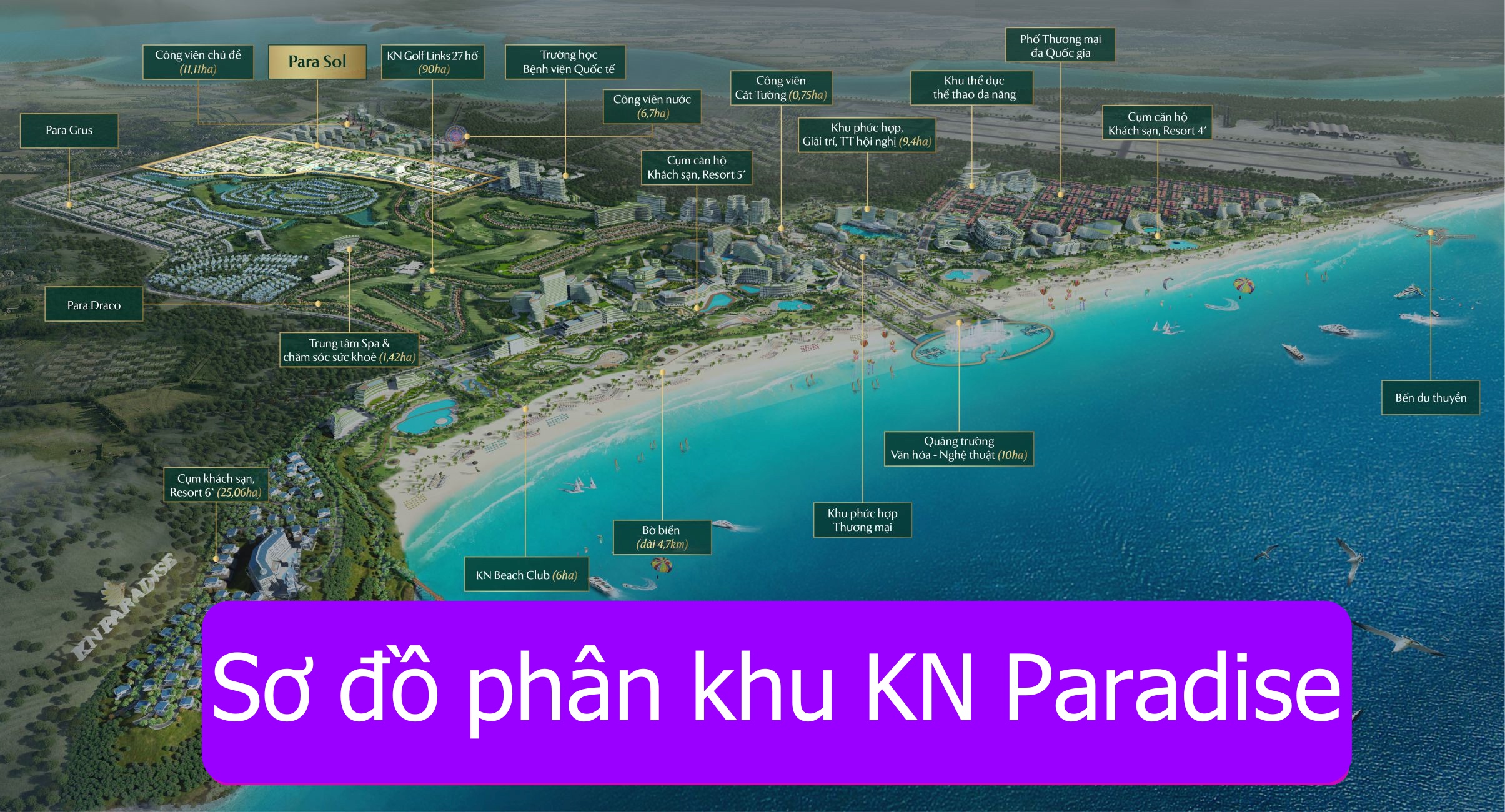 sơ đồ phân khu kn paradise